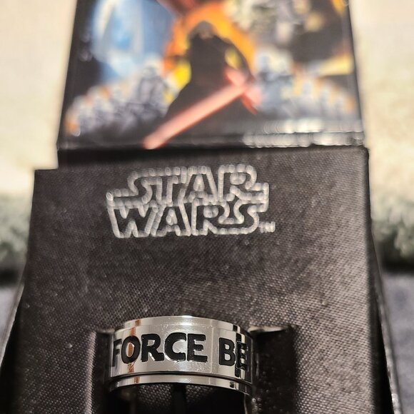 NWT StainlessSteel Star War Ring - May The Force Be With You! - Picture 5 of 6